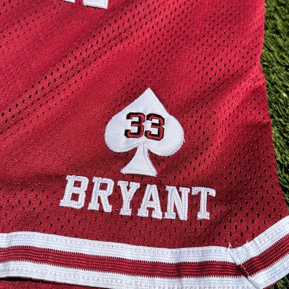 Kobe Bryant #33 Lower Merion HS Official Shorts Red Mens Size Large - Picture 6 of 8